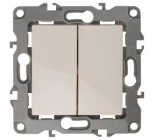 Переключатель перекрестный двухклавишный без рамки Эра Эра 12 12-1112-02