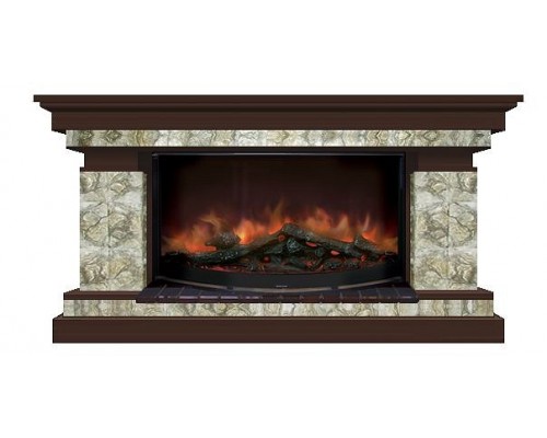 Комплект из электрокамина напольного и портала (143x45x80 см) Брайтон Карелия Rondo 86 БР000017 Комплект из электрокамина напольного и портала (143x45x80 см) Брайтон Карелия Rondo 86 БР000017