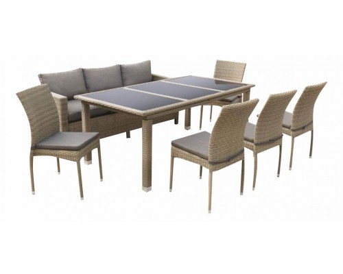 Набор уличный T365/S65/Y380B-W65 8PCS Light Brown 8Pcs Набор уличный T365/S65/Y380B-W65 8PCS Light Brown 8Pcs