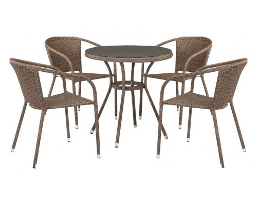 Набор уличный T282ANT/Y137C-W56 Light Brown 4Pcs Набор уличный T282ANT/Y137C-W56 Light Brown 4Pcs