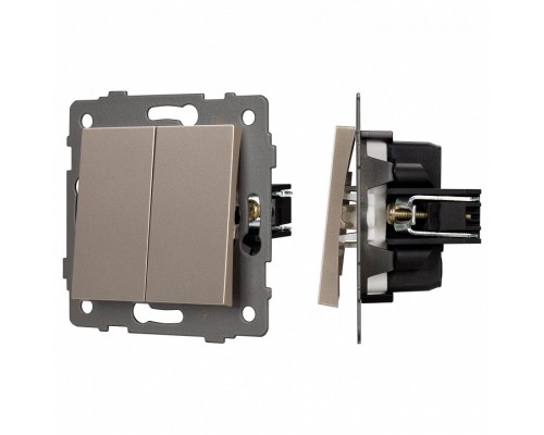 Выключатель двухклавишный без рамки Arlight SWT 049890