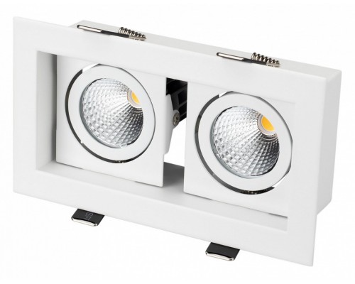 Встраиваемый светильник Arlight Cl-kardan CL-KARDAN-S180x102-2x9W Warm (WH, 38 deg) Встраиваемый светильник Arlight Cl-kardan CL-KARDAN-S180x102-2x9W Warm (WH, 38 deg)