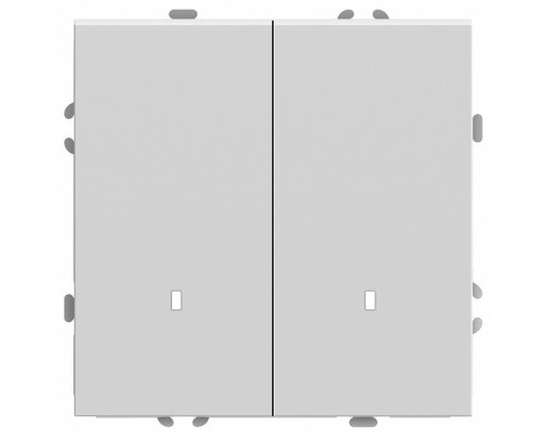 Выключатель двухклавишный с подсветкой без рамки Stekker RSW10-5102-01 49864 Выключатель двухклавишный с подсветкой без рамки Stekker RSW10-5102-01 49864
