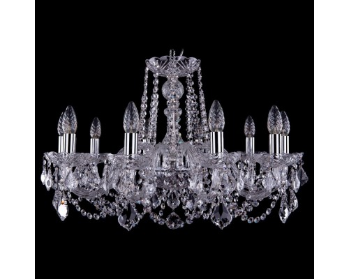Подвесная люстра Bohemia Ivele Crystal 1402 1402/10/240/Ni/Leafs Подвесная люстра Bohemia Ivele Crystal 1402 1402/10/240/Ni/Leafs