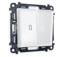 Выключатель проходной двухклавишный с подсветкой Ambrella Volt Quant MA124035