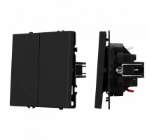 Выключатель проходной двухклавишный без рамки Arlight SWT 054255