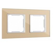 Рамка на 2 поста Arte Milano am-503.02 503.02-2.shampan