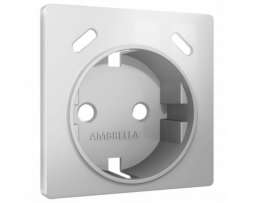 Накладка для розетки с заземлением и со шторками и 2хUSB type С Ambrella Volt ALFA AP4105
