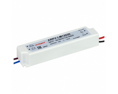 Блок питания Arlight ARPV-LV12020-A (12V, 1.7A, 20W) Блок питания Arlight ARPV-LV12020-A (12V, 1.7A, 20W)