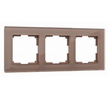 Рамка на 3 поста Werkel Favorit (латте, стекло) W0031142