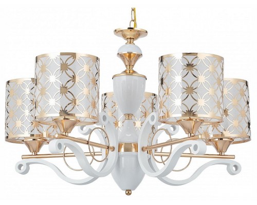 Подвесная люстра Arte Milano Florentia-3097 303097/5 Wh/Gd Подвесная люстра Arte Milano Florentia-3097 303097/5 Wh/Gd
