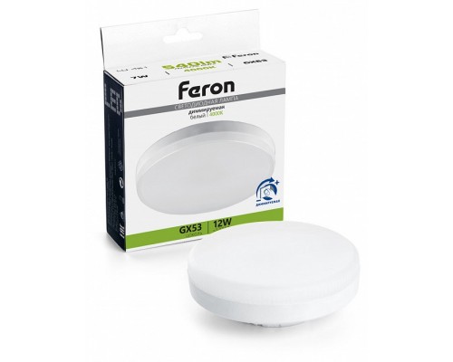Лампа светодиодная Feron LB-456 GX53 12Вт 4000K 51065 Лампа светодиодная Feron LB-456 GX53 12Вт 4000K 51065