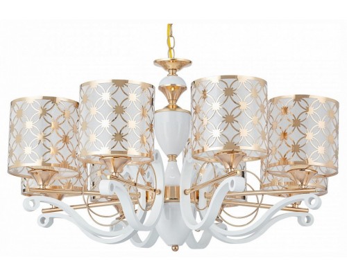 Подвесная люстра Arte Milano Florentia-3097 303097/8 Wh/Gd Подвесная люстра Arte Milano Florentia-3097 303097/8 Wh/Gd