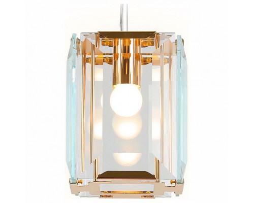 Подвесной светильник Ambrella Traditional 6 TR5108 GD/CL золото/прозрачный E27/1 max 40W 150*150*1200 Подвесной светильник Ambrella Traditional 6 TR5108 GD/CL золото/прозрачный E27/1 max 40W 150*150*1200