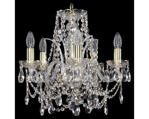 Подвесная люстра Bohemia Ivele Crystal 1411 1411/5/141/G Подвесная люстра Bohemia Ivele Crystal 1411 1411/5/141/G