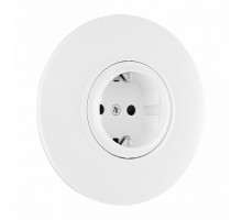 Розетка с заземлением и со шторкой Arte Milano SET08-1 SET08-1-40-1 white