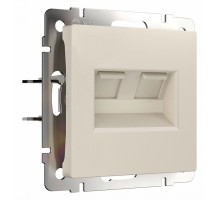 Розетка Ethernet RJ-45 без рамки Werkel айвори матовый W1181162