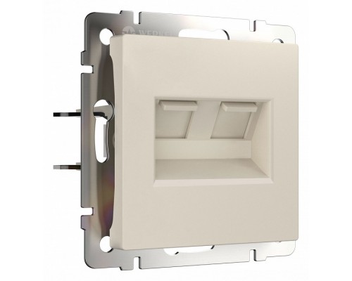 Розетка Ethernet RJ-45 без рамки Werkel айвори матовый W1181162 Розетка Ethernet RJ-45 без рамки Werkel айвори матовый W1181162