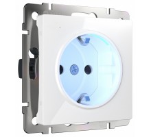 Розетка с заземлением, без рамки Werkel белый W1171401