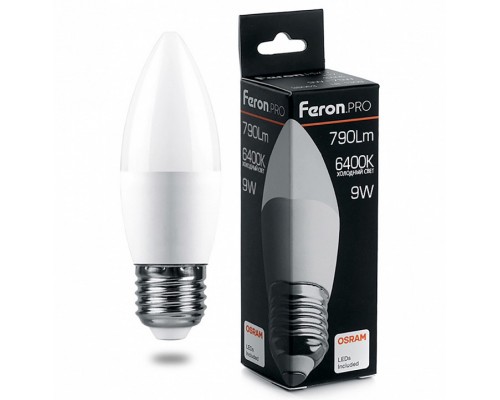 Лампа светодиодная Feron LB-1309 E27 9Вт 6400K 38064 Лампа светодиодная Feron LB-1309 E27 9Вт 6400K 38064