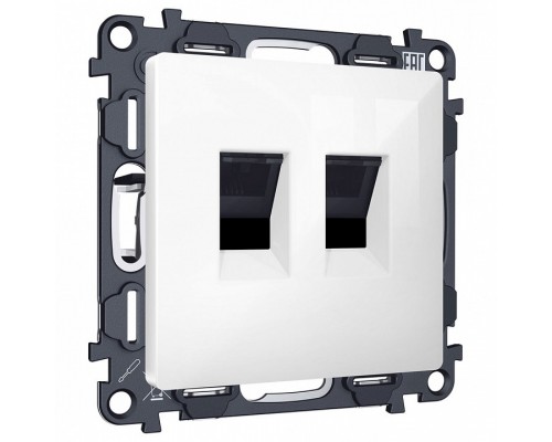 Розетка двойная Ethernet RJ-45 без рамки Ambrella Volt MA MA112110