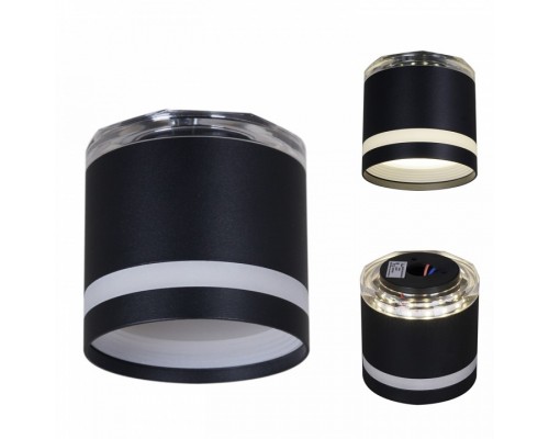 Накладной светильник 53001-9.5-001LD GX53+LED3W BK Накладной светильник 53001-9.5-001LD GX53+LED3W BK