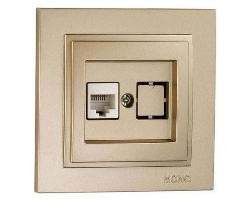Розетка Ethernet RJ-45 Mono Electric Despina 102-222205-125 Розетка Ethernet RJ-45 Mono Electric Despina 102-222205-125