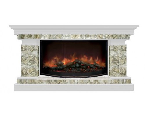 Комплект из электрокамина напольного и портала (143x45x80 см) Брайтон Карелия Rondo 86 БР000020 Комплект из электрокамина напольного и портала (143x45x80 см) Брайтон Карелия Rondo 86 БР000020