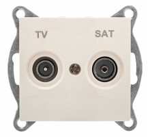 ТВ-розетка и SAT-розетка оконечная без рамки Gusi Electric BRAVO С10TS1-003