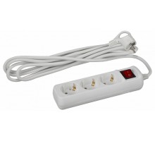 Удлинитель с выключателем Эра  U-3es-3m-3x1