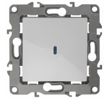 Выключатель одноклавишный с подсветкой без рамки Эра Эра 12 12-1102-01