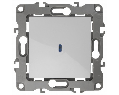 Выключатель одноклавишный с подсветкой без рамки Эра Эра 12 12-1102-01