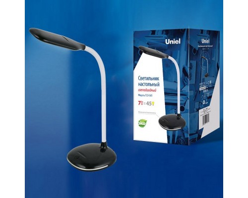 Настольная лампа офисная Uniel TLD-561 TLD-561 Black/LED/450Lm/4500K Настольная лампа офисная Uniel TLD-561 TLD-561 Black/LED/450Lm/4500K