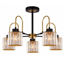 Люстра на штанге ILLUMICO  IL1305-5CPA-29 BK GD