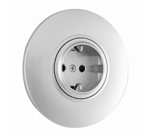 Розетка с заземлением и со шторкой Arte Milano SET08-1 SET08-1-40-1 silver