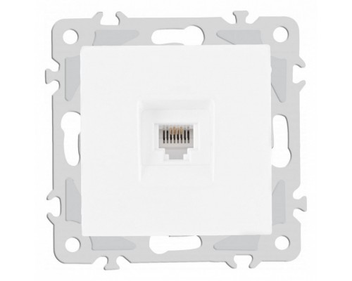 Розетка телефонная RJ-11 без рамки Arte Milano am-206 206.51-1.white Розетка телефонная RJ-11 без рамки Arte Milano am-206 206.51-1.white