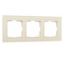 Рамка на 3 поста Werkel Favorit (молочный, стекло) W0031141