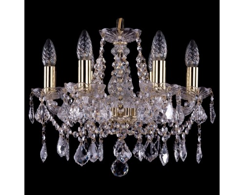 Подвесная люстра Bohemia Ivele Crystal 1413 1413/6/141/G/Leafs Подвесная люстра Bohemia Ivele Crystal 1413 1413/6/141/G/Leafs