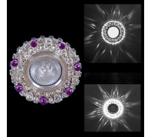 Встраиваемый светильник  00755-9.0-001CN MR16+LED3W CL+PP