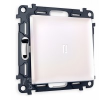 Выключатель одноклавишный с подсветкой без рамки Ambrella Volt Quant MA202015