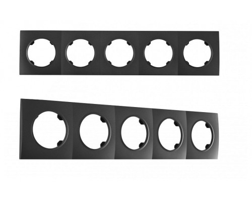Рамка на 5 постов Arte Milano am-502.04 502.04-5.black Рамка на 5 постов Arte Milano am-502.04 502.04-5.black
