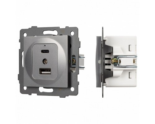 Механизм розетки 2хUSB type A и C Arlight SCT 049840