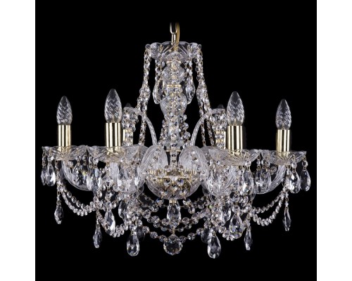 Подвесная люстра Bohemia Ivele Crystal 1411 1411/6/195/G Подвесная люстра Bohemia Ivele Crystal 1411 1411/6/195/G