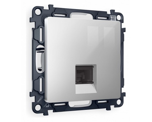Розетка Ethernet RJ-45 и со шторками, без рамки Ambrella Volt Quant MA412010 Розетка Ethernet RJ-45 и со шторками, без рамки Ambrella Volt Quant MA412010