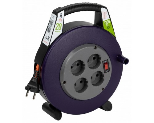 Удлинитель с выключателем Эра  BPx-4-2x0,75-20m