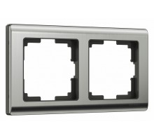 Рамка на 2 поста Werkel Metallic (глянцевый никель) W0021602