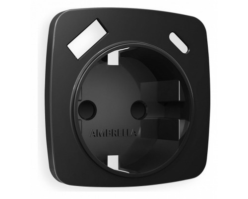 Накладка для розетки с заземлением и со шторками и 2хUSB type A и C Ambrella Volt Quant OP8100 Накладка для розетки с заземлением и со шторками и 2хUSB type A и C Ambrella Volt Quant OP8100