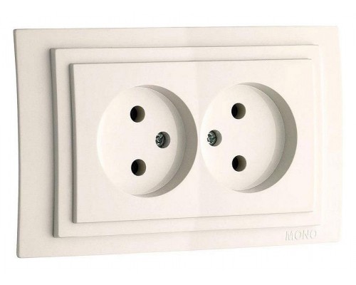 Розетка двойная Mono Electric Larissa 103-010105-121 Розетка двойная Mono Electric Larissa 103-010105-121