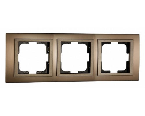 Рамка на 3 поста Mono Electric Style Aluminium 107-810000-162 Рамка на 3 поста Mono Electric Style Aluminium 107-810000-162