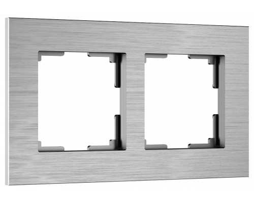 Рамка на 2 поста Werkel AluMax алюминий W0023506